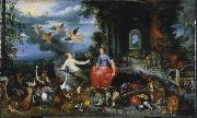 Frans Francken II Allegory of Air and Fire oil on canvas